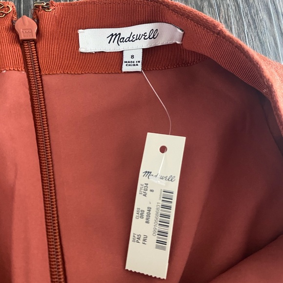 NWT Madewell faded rust A-Line silhouette skirt - Picture 4 of 6